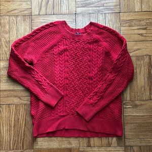 GAP Red Cable Knit Women's Sweater
